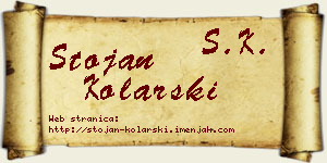 Stojan Kolarski vizit kartica